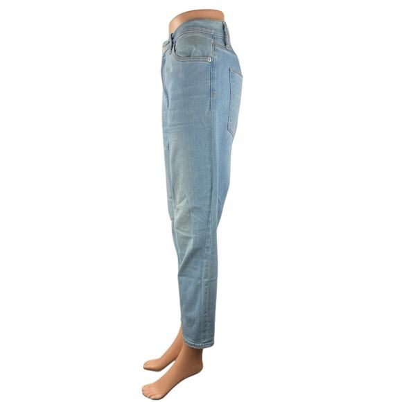 Gap 1969 True Skinny Super High Rise Crop Blue Light Wash Denim Jeans Size 32 - Picture 2 of 5